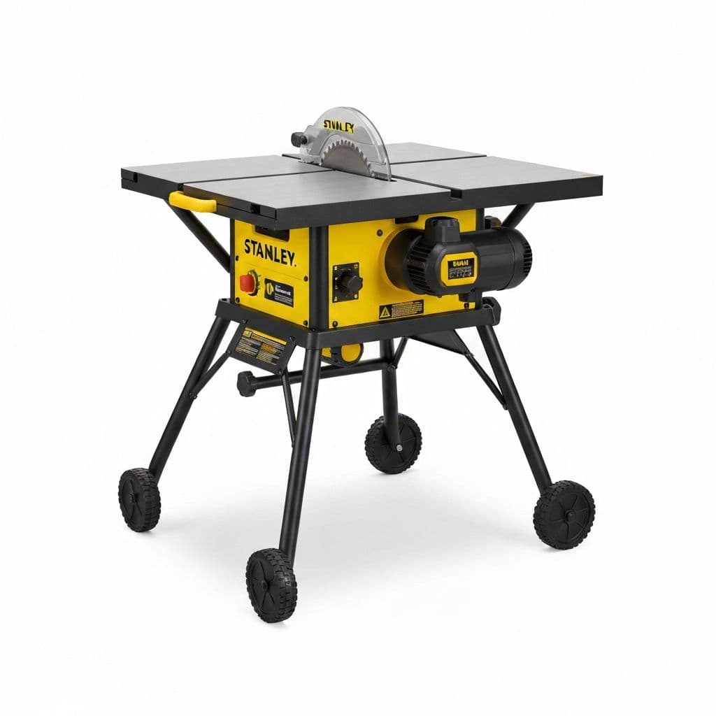 Sierra Circular de Mesa Stanley 10" con Ruedas 1800W