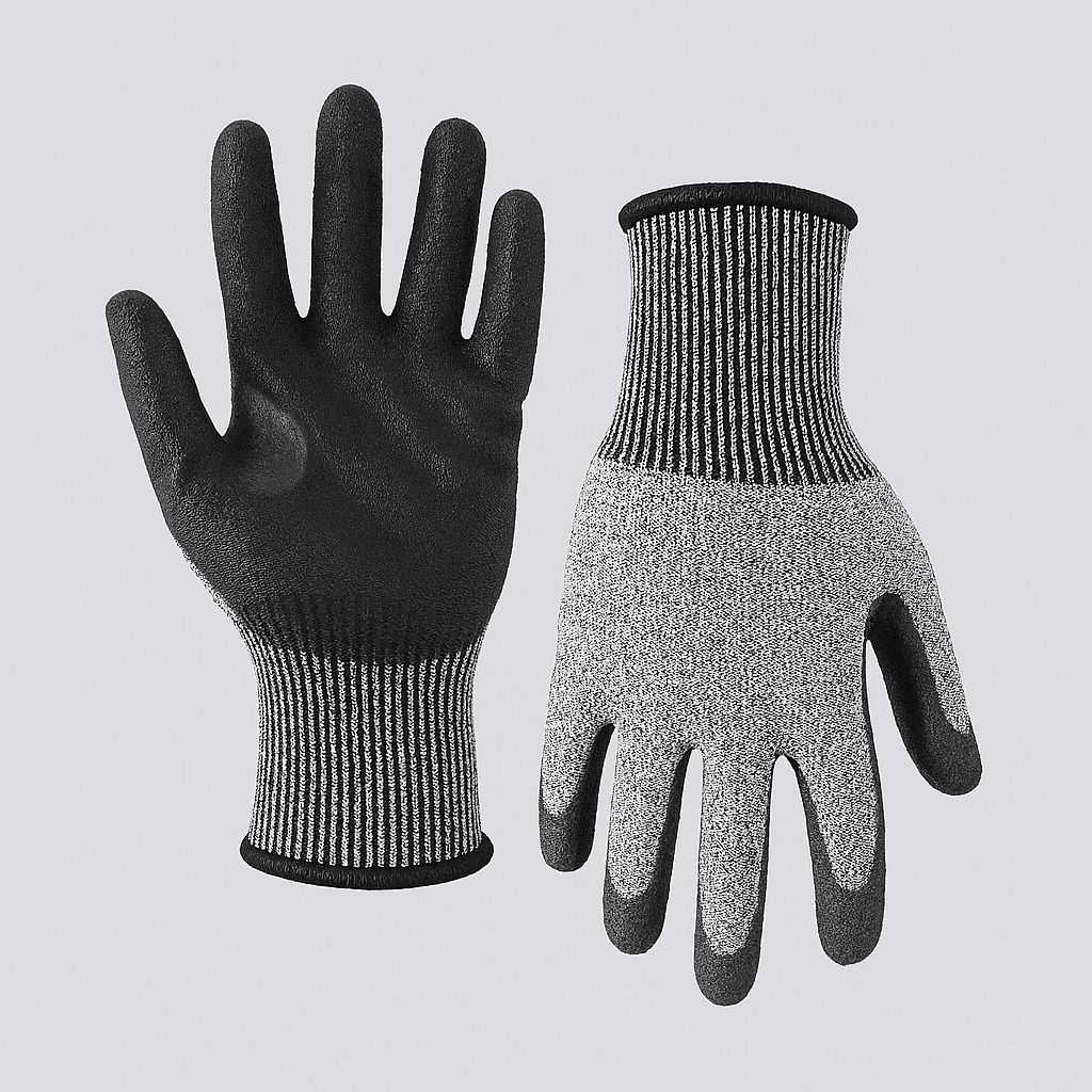 Guante Tejido HPPE con Protección al Corte Nivel 5